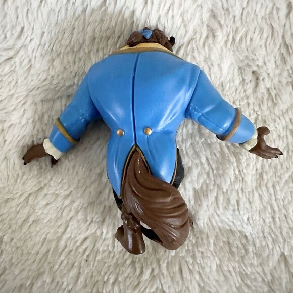 Disney Beauty And The Beast Set Of 2 Figures Beast And Philippe Horse PVC - Picture 5 of 7